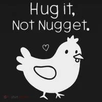 Chicken Hug It Not Nugget Women's Hoodie thumb 2
