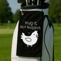 Chicken Hug It Not Nugget Golf Towel thumb 2