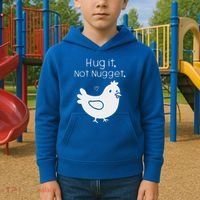 Chicken Hug It Not Nugget Kids Hoodie thumb 2