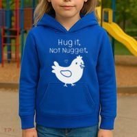 Chicken Hug It Not Nugget Kids Hoodie thumb 3