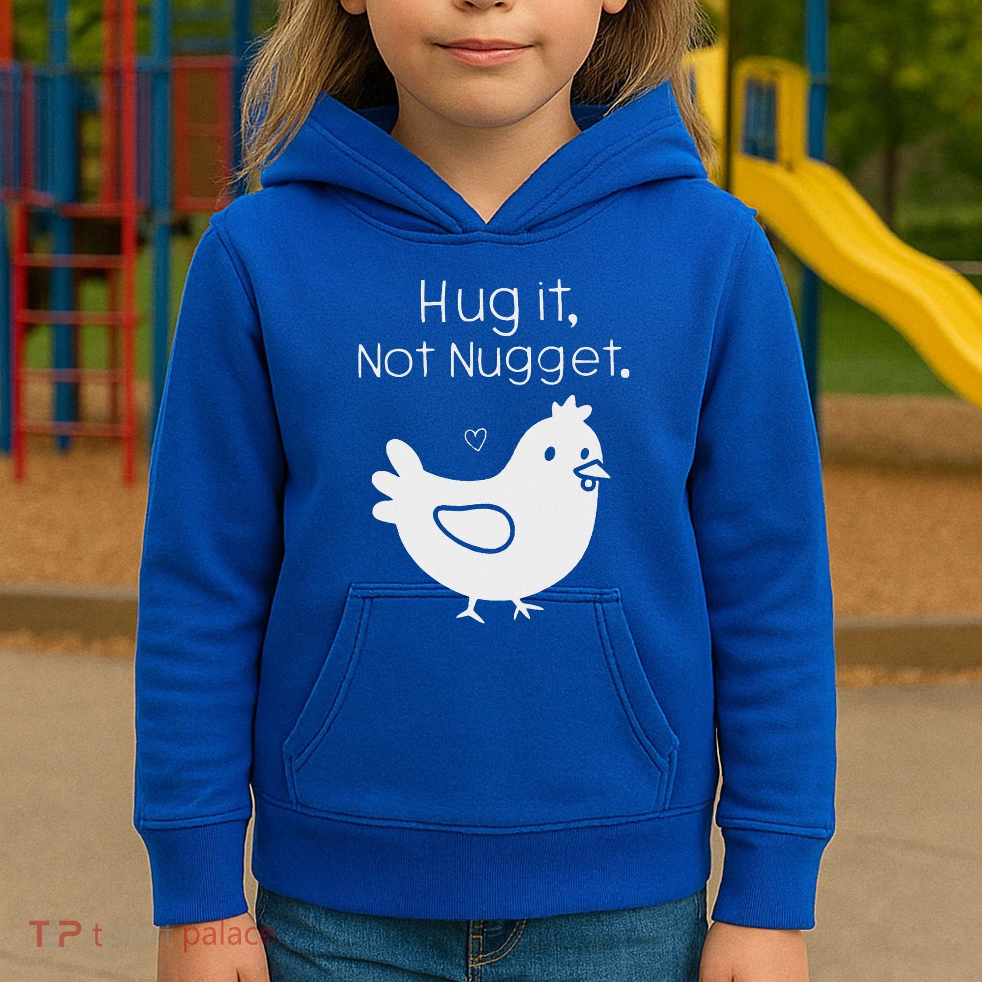 Chicken Hug It Not Nugget Kids Hoodie