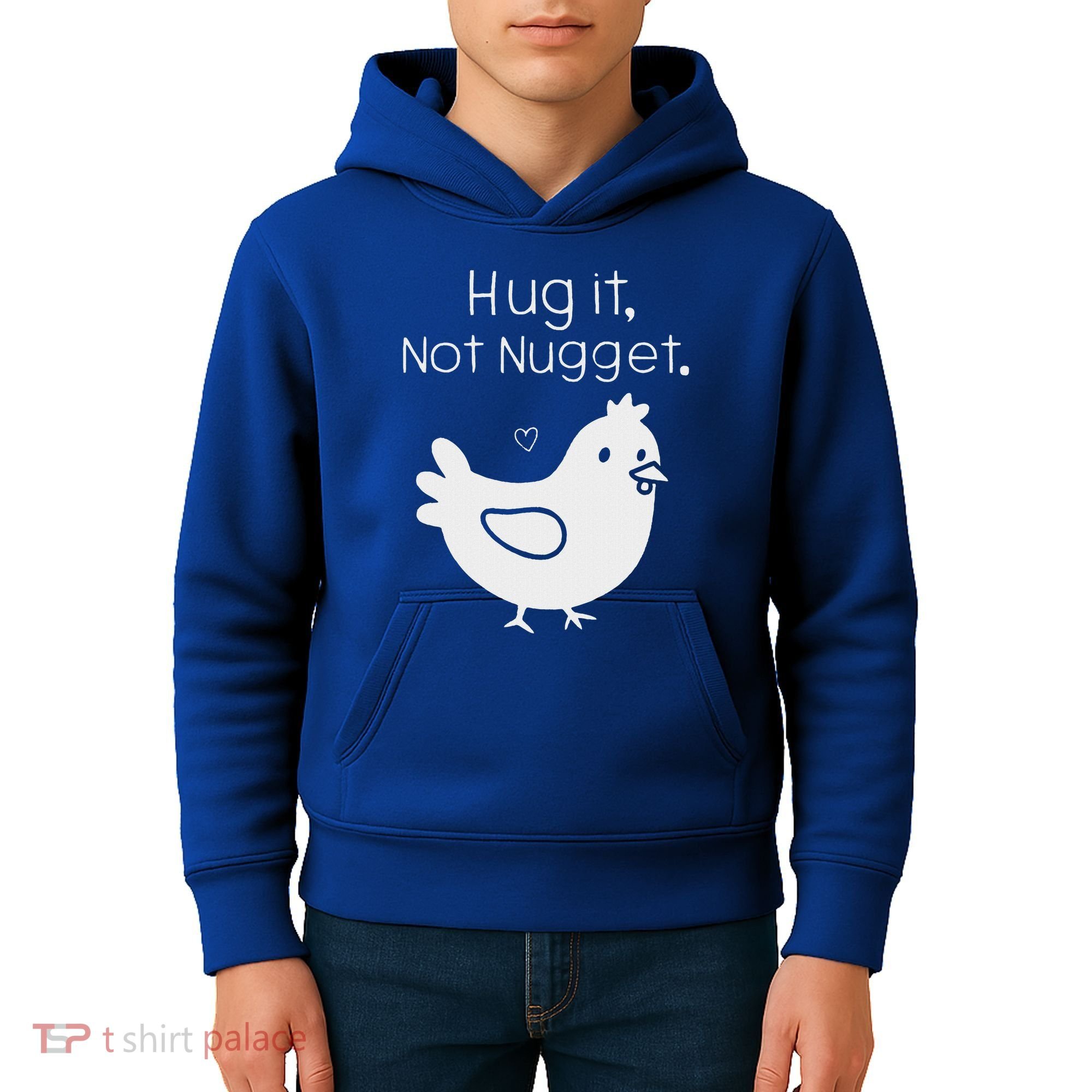 Chicken Hug It Not Nugget Kids Hoodie