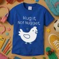 Chicken Hug It Not Nugget Kids T-Shirt thumb 3