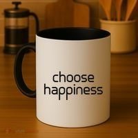 Choose Happiness Inspirational Quote Coffee Mug thumb 4