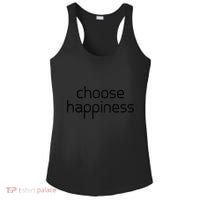 Choose Happiness Inspirational Quote Ladies PosiCharge Competitor Racerback Tank thumb 0