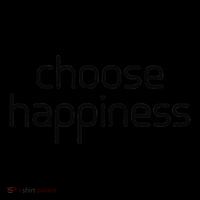 Choose Happiness Inspirational Quote Ornament thumb 1