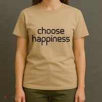 Choose Happiness Inspirational Quote T-Shirt thumb 4