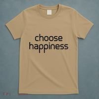 Choose Happiness Inspirational Quote T-Shirt thumb 5