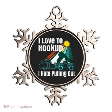 Camping Hookup I Hate Pulling Out Vintage Camper And Truck Ornament