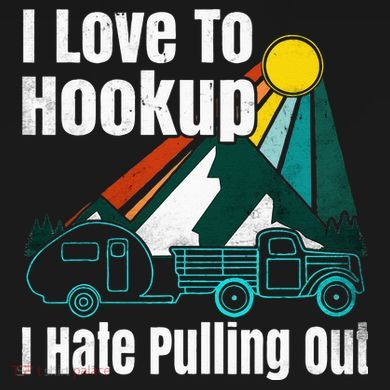 Camping Hookup I Hate Pulling Out Vintage Camper And Truck Ornament