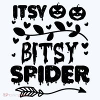 Cute Halloween Itsy Bitsy Spider Long Sleeve Shirt thumb 2