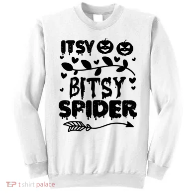 Cute Halloween Itsy Bitsy Spider Sweatshirt