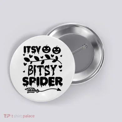 Cute Halloween Itsy Bitsy Spider Button