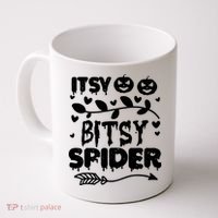 Cute Halloween Itsy Bitsy Spider Coffee Mug thumb 0