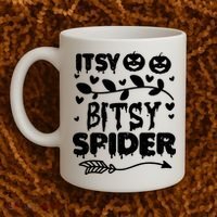 Cute Halloween Itsy Bitsy Spider Coffee Mug thumb 2
