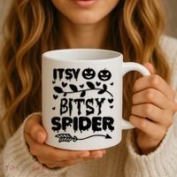 Cute Halloween Itsy Bitsy Spider Coffee Mug thumb 3