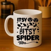 Cute Halloween Itsy Bitsy Spider Coffee Mug thumb 4