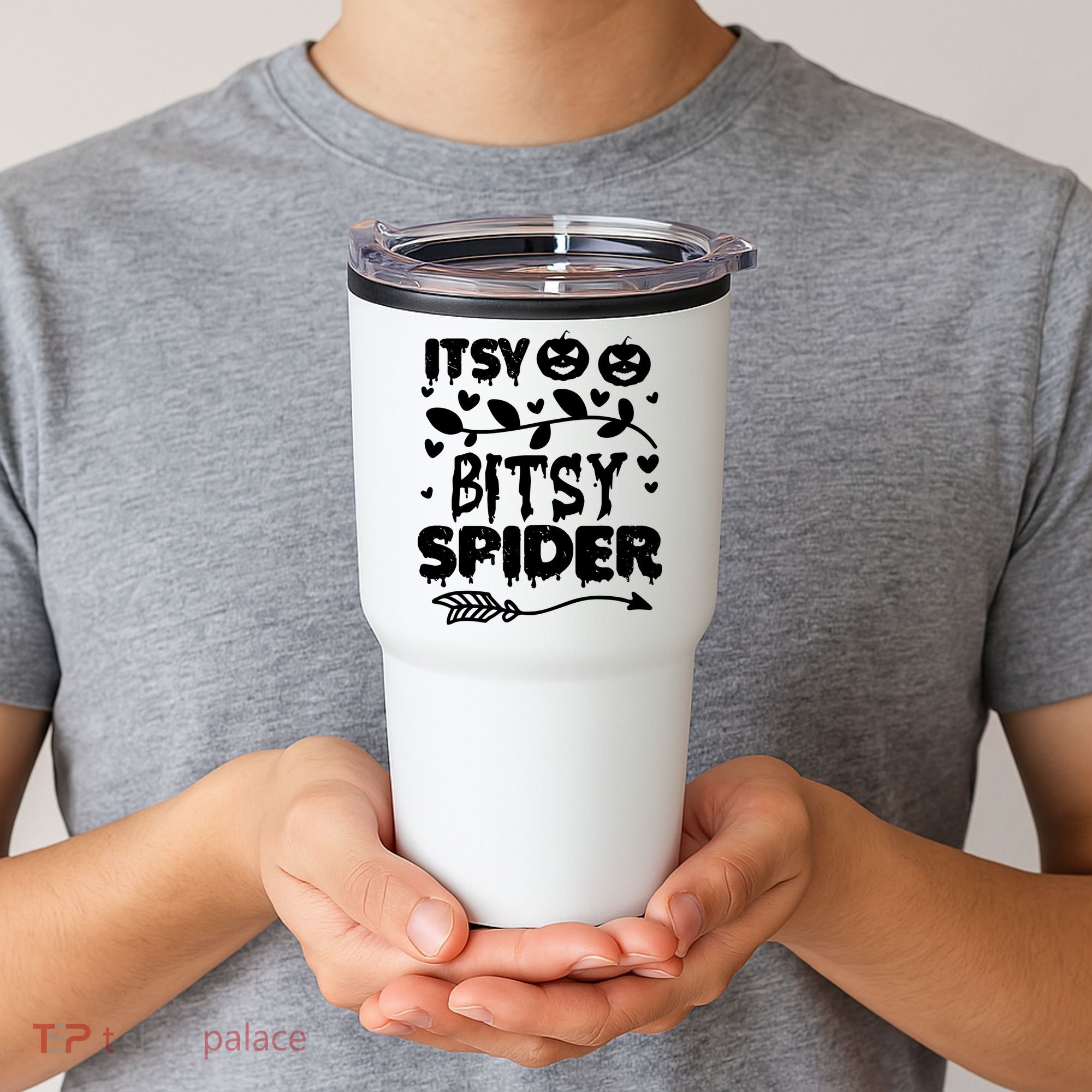 Cute Halloween Itsy Bitsy Spider Tumbler