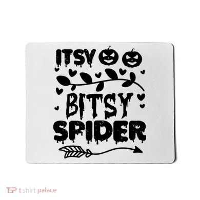 Cute Halloween Itsy Bitsy Spider Mousepad
