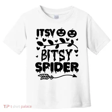 Cute Halloween Itsy Bitsy Spider Toddler T-Shirt