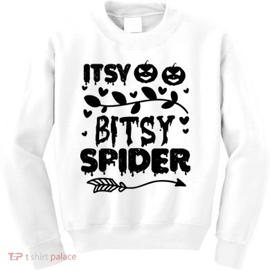 Cute Halloween Itsy Bitsy Spider Kids Sweatshirt