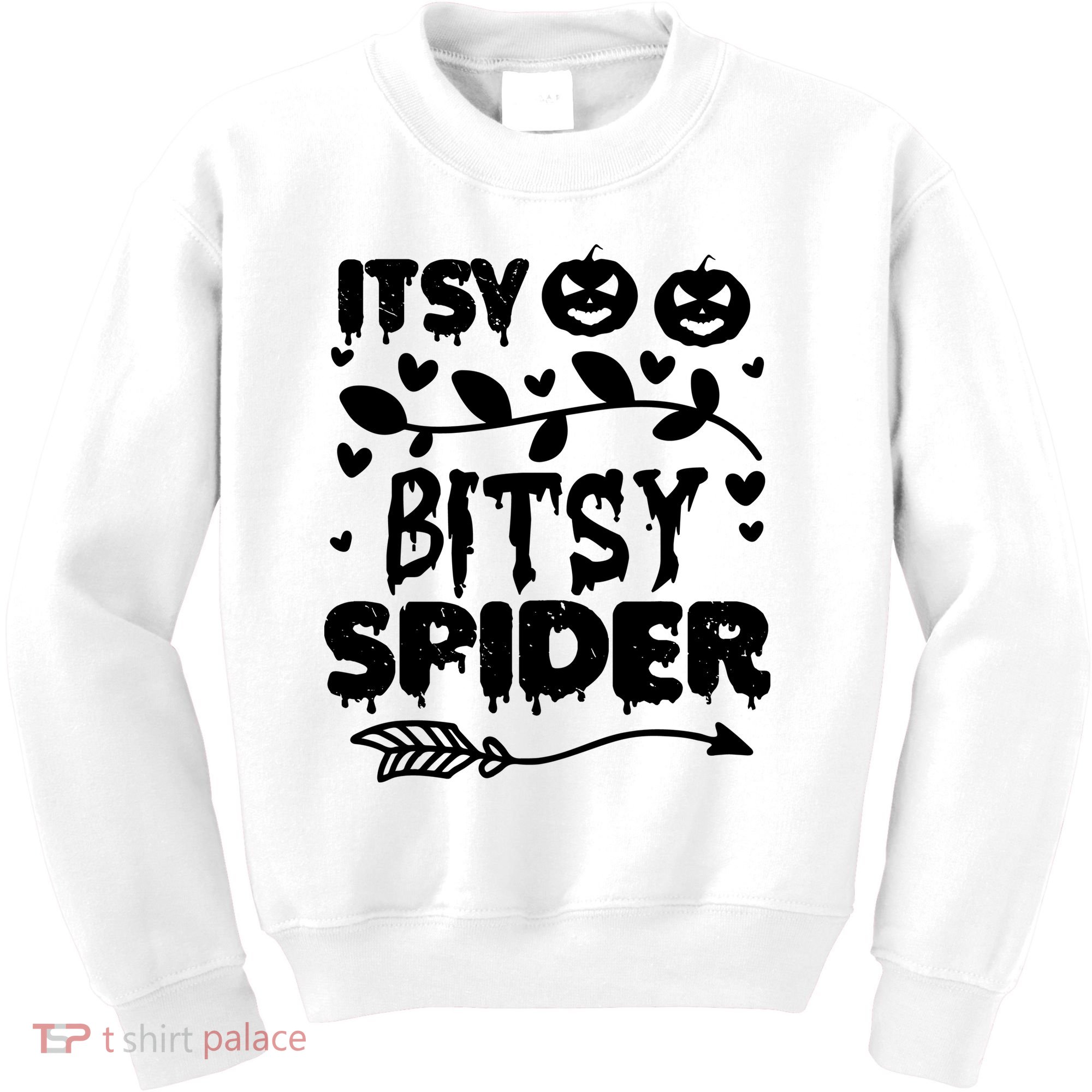 Cute Halloween Itsy Bitsy Spider Kids Sweatshirt