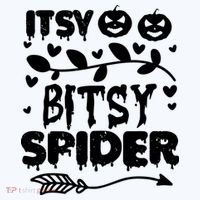 Cute Halloween Itsy Bitsy Spider Kids Sweatshirt thumb 2