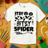 Cute Halloween Itsy Bitsy Spider Kids T-Shirt thumb 3