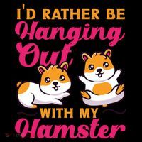 Cute Hamster I'd Rather Be Hanging Out With My Hamster Gift Coffee Mug thumb 5