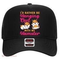 Cute Hamster I'd Rather Be Hanging Out With My Hamster Gift Hat thumb 0