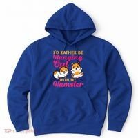 Cute Hamster I'd Rather Be Hanging Out With My Hamster Gift Hoodie thumb 0