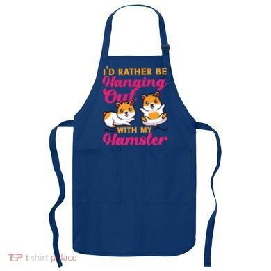 Cute Hamster I'd Rather Be Hanging Out With My Hamster Gift Apron