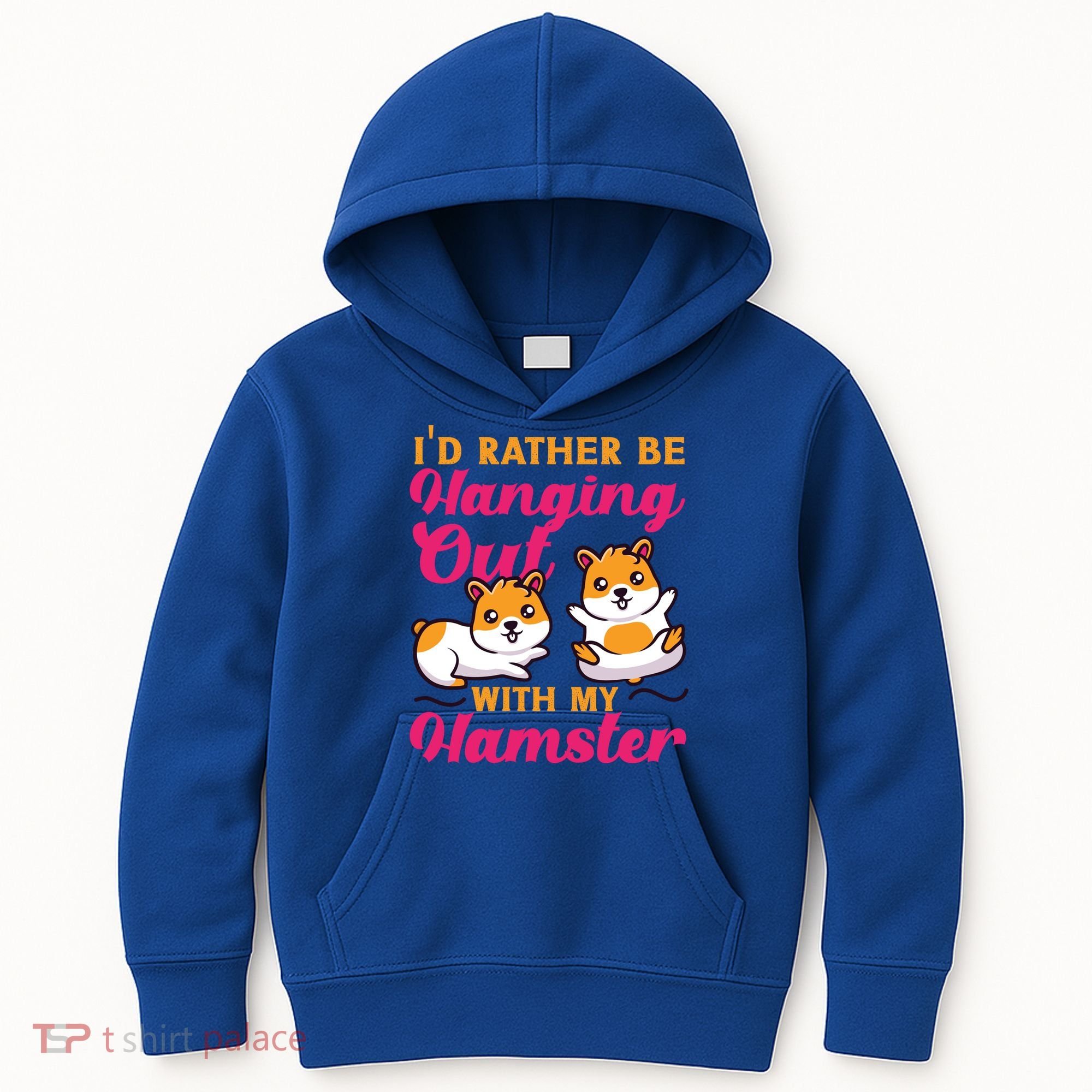 Cute Hamster I'd Rather Be Hanging Out With My Hamster Gift Kids Hoodie