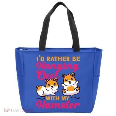 Cute Hamster I'd Rather Be Hanging Out With My Hamster Gift Tote Bag