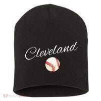 Cleveland Hometown Indian Tribe Short Acrylic Beanie thumb 0