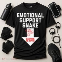 Crude Humor Inappropriate Emotional Support Snake Halloween Cooling Performance Crew T-Shirt thumb 3