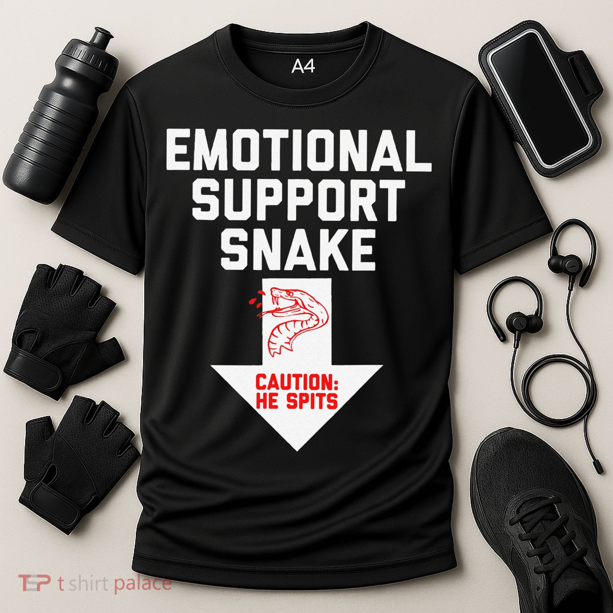 Crude Humor Inappropriate Emotional Support Snake Halloween Cooling Performance Crew T-Shirt