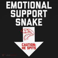 Crude Humor Inappropriate Emotional Support Snake Halloween Cooling Performance Crew T-Shirt thumb 4
