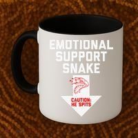 Crude Humor Inappropriate Emotional Support Snake Halloween Coffee Mug thumb 2