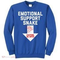 Crude Humor Inappropriate Emotional Support Snake Halloween Sweatshirt thumb 0