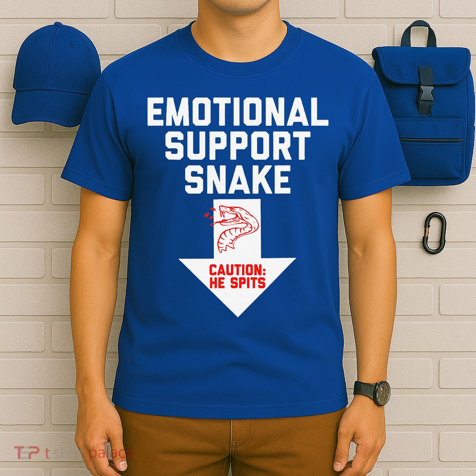 Crude Humor Inappropriate Emotional Support Snake Halloween T-Shirt