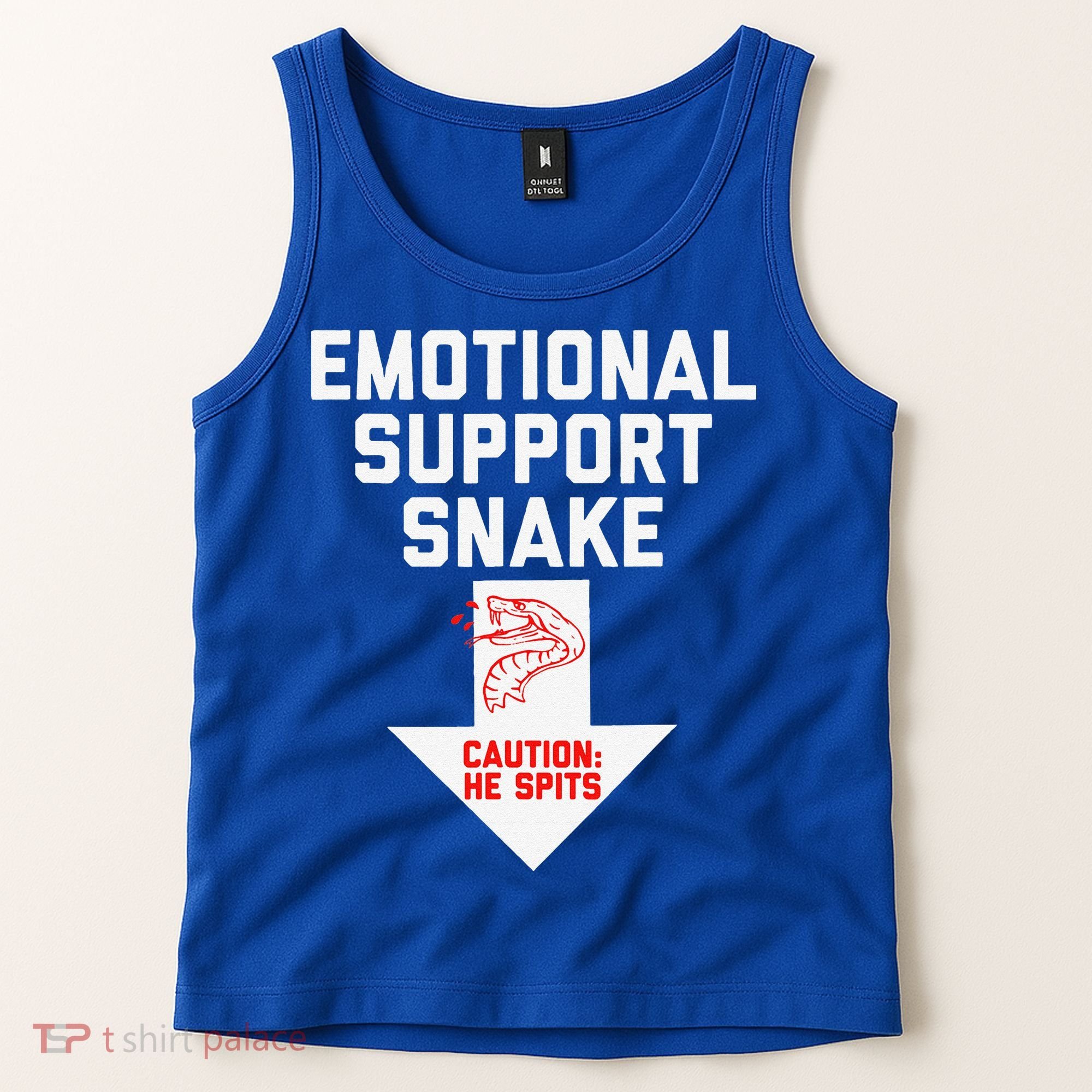 Crude Humor Inappropriate Emotional Support Snake Halloween Tank Top