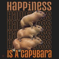 Capybara Happiness Is A Capybara Women's Sweatshirt thumb 2