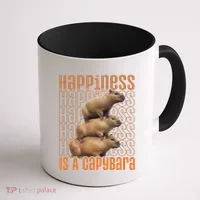 Capybara Happiness Is A Capybara Coffee Mug thumb 1