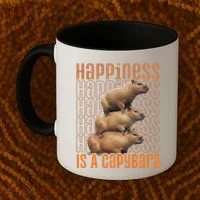 Capybara Happiness Is A Capybara Coffee Mug thumb 2
