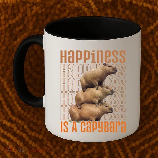 Capybara Happiness Is A Capybara Coffee Mug