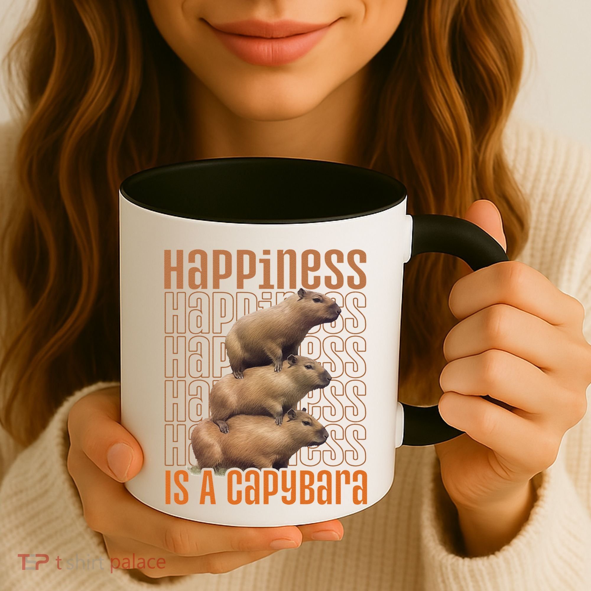 Capybara Happiness Is A Capybara Coffee Mug