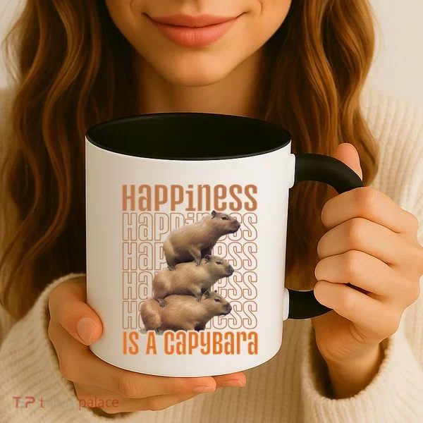 Capybara Happiness Is A Capybara Coffee Mug