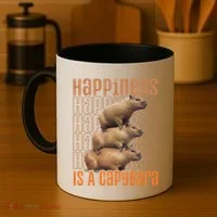 Capybara Happiness Is A Capybara Coffee Mug thumb 4