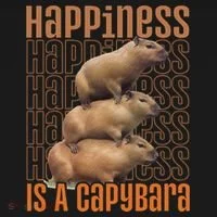 Capybara Happiness Is A Capybara Coaster thumb 2